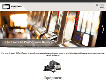 Tablet Screenshot of cliffordpower.com